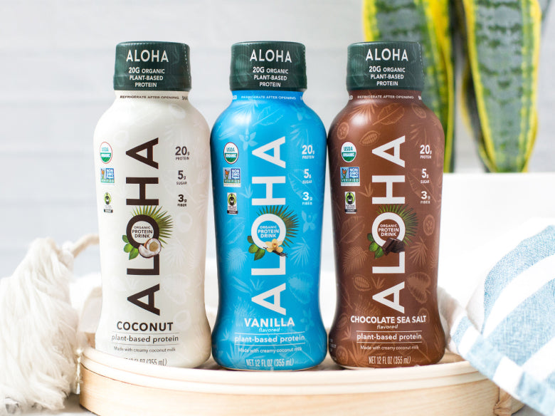 Plant Based Protein Drinks ALOHA Aloha