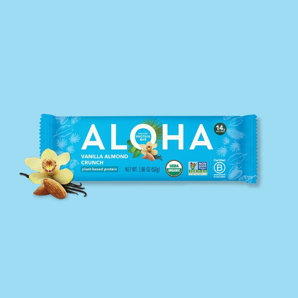 Vanilla Almond Crunch Protein Bars · 12-Count – ALOHA