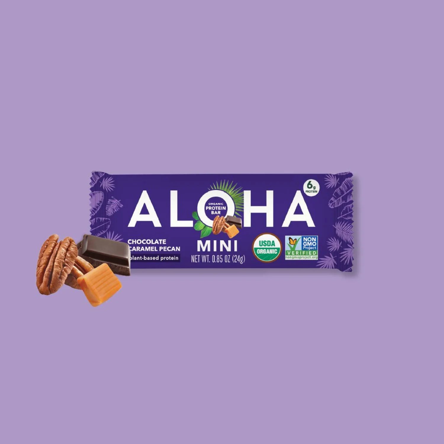 ACEANDRARE新品未使用ALOHA COLOR LINE Chocolate Caramel Pecan Mini Bars - ALOHA · 20-Count