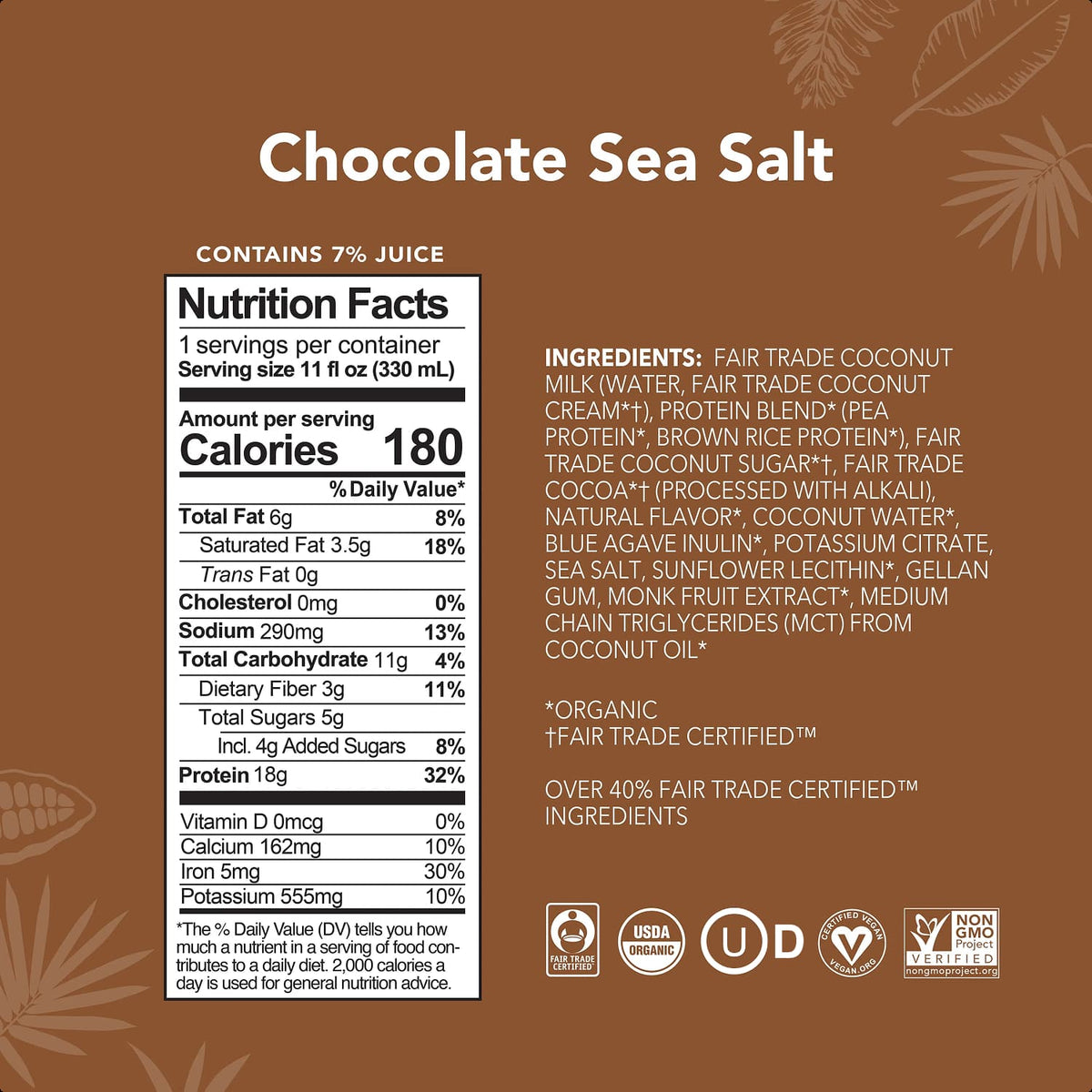Chocolate Sea Salt - Protein Drinks