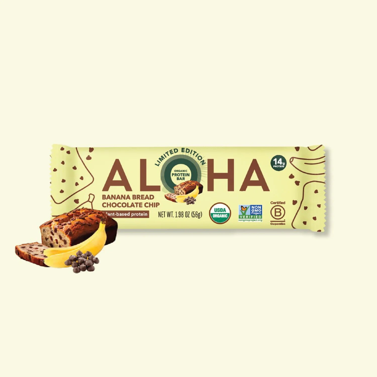 Banana Bread Chocolate Chip Protein Bars · 12-Count – ALOHA