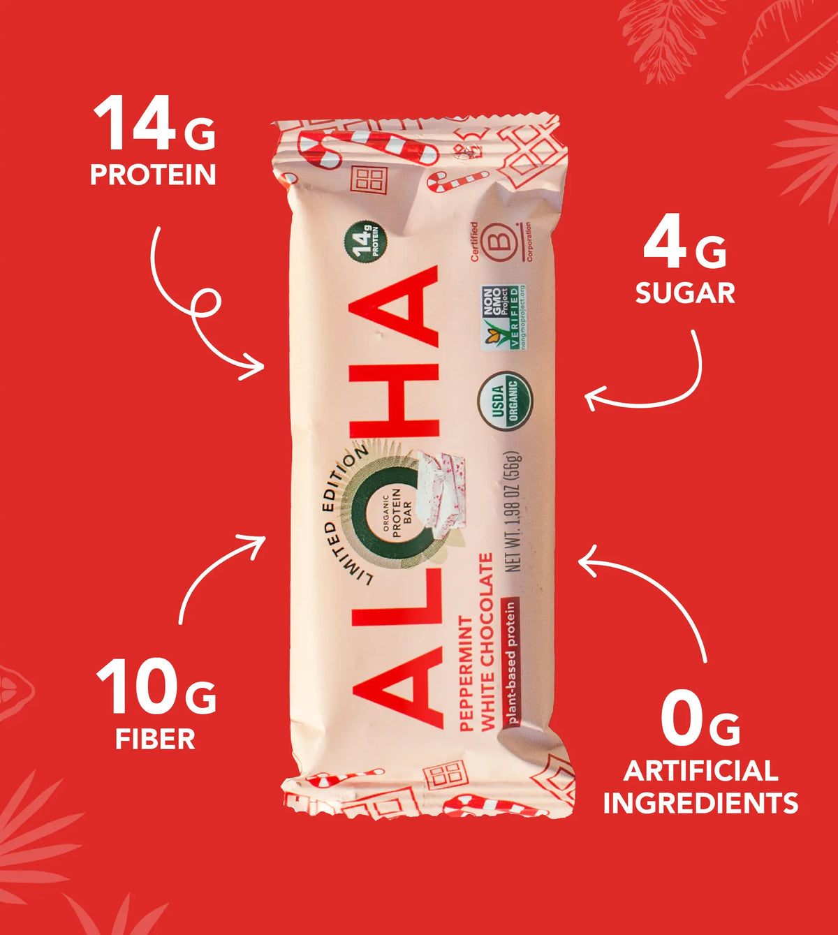 Peppermint White Chocolate - Protein Bars
