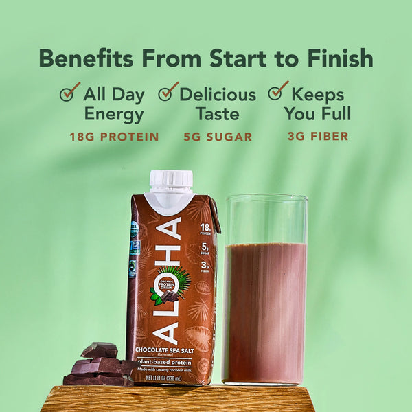 Chocolate Sea Salt Protein Shake | Aloha – ALOHA