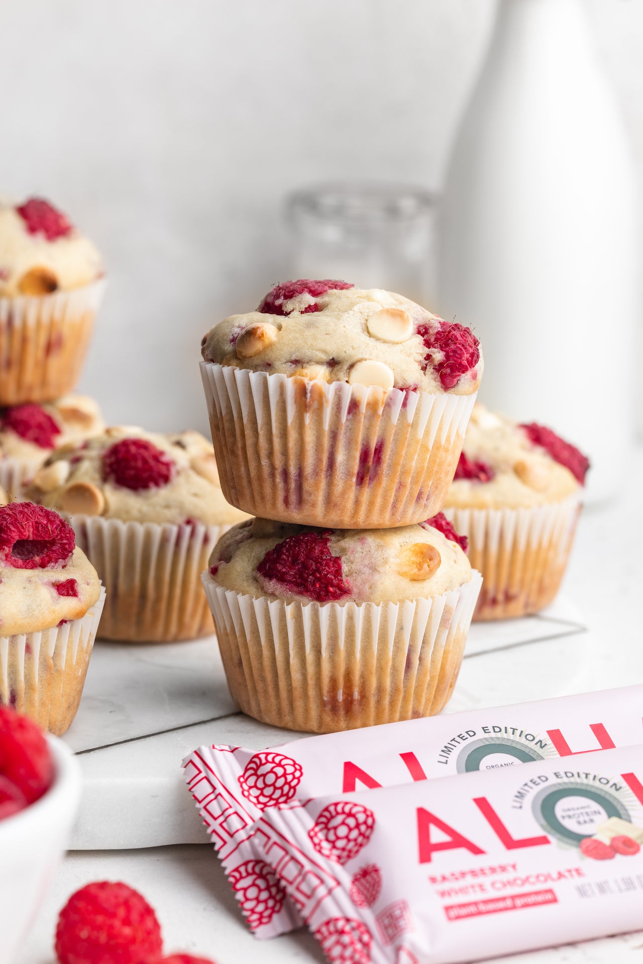 Raspberry White Chocolate Muffins