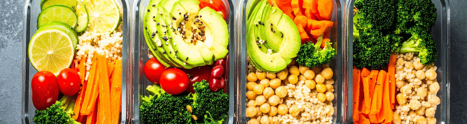 Colorful Table Of Hearty High Protein Vegan Meals