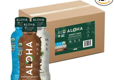 ALOHA Protein Drink Variety Pack (Pack of 12)
