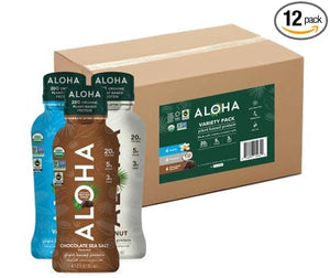 ALOHA Protein Drink Variety Pack (Pack of 12)