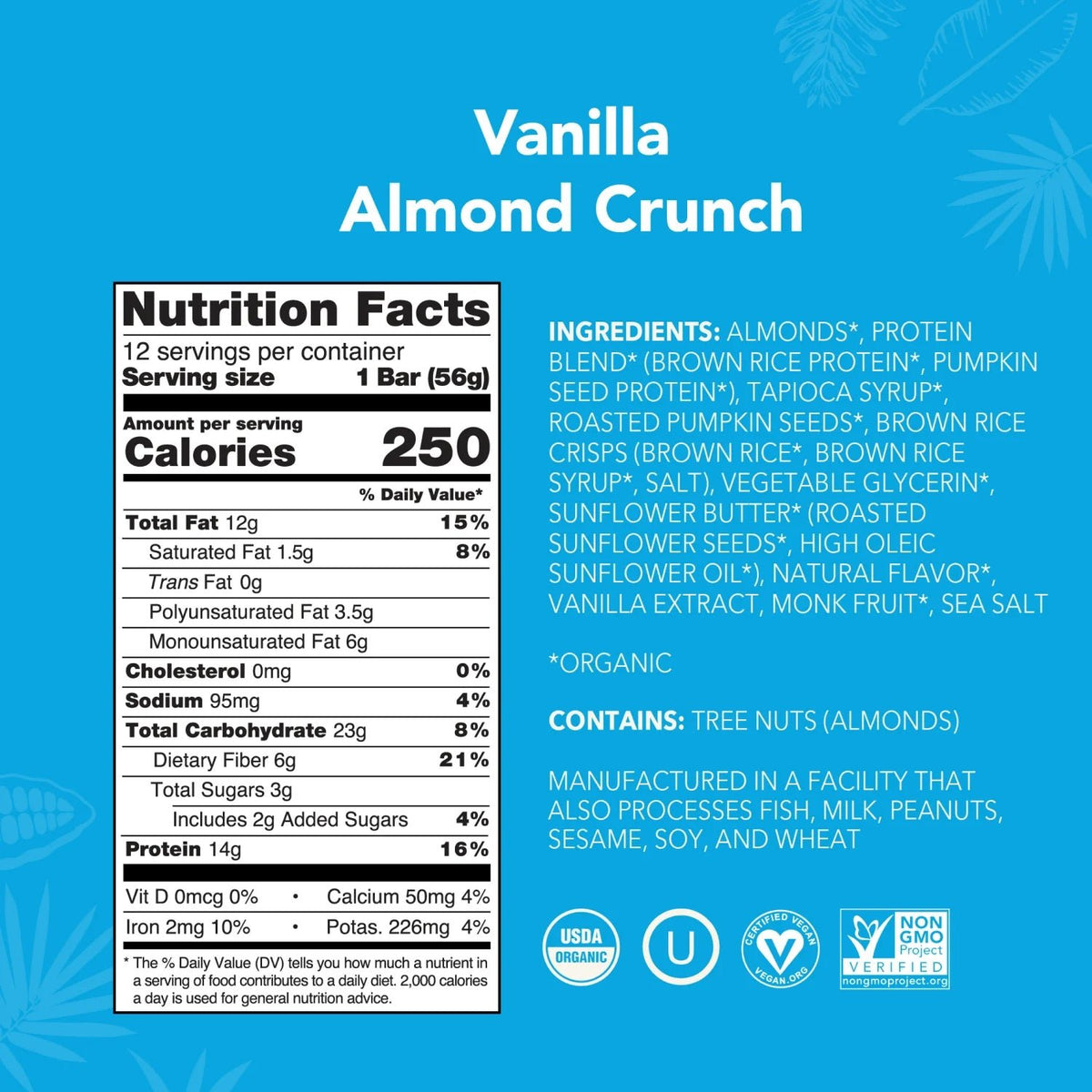 Vanilla Almond Crunch - Protein Bars