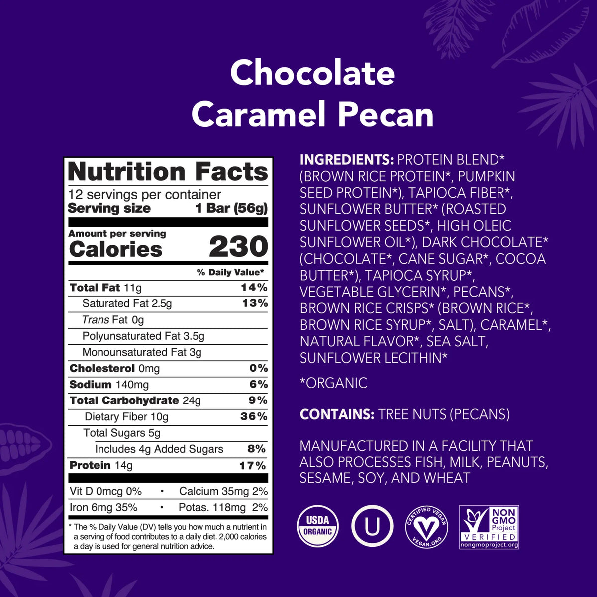 Chocolate Caramel Pecan - Protein Bars