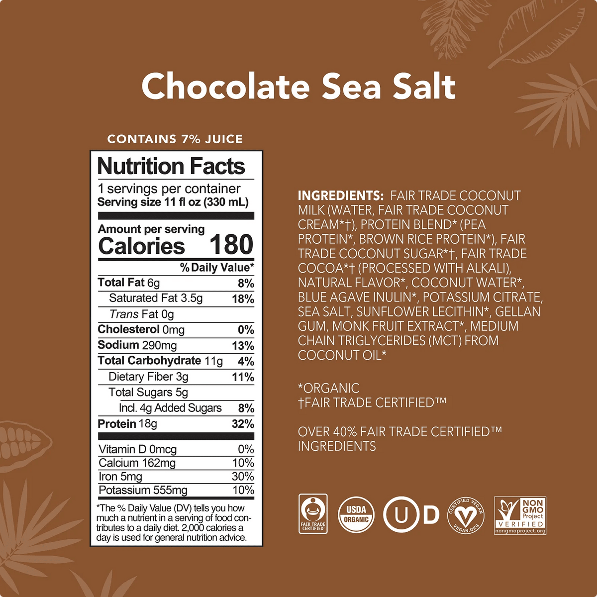 Chocolate Sea Salt Drinks - 4-Pack