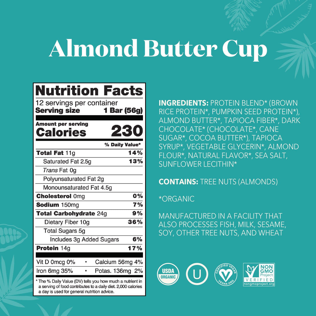 Almond Butter Cup - Protein Bars