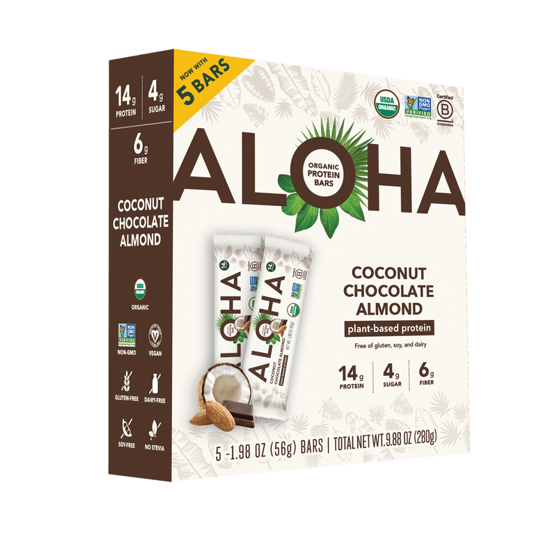 (5-bar box) Coconut Chocolate Almond Protein Bars (Best By 2025)