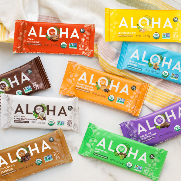 ALOHA plant-based protein bars