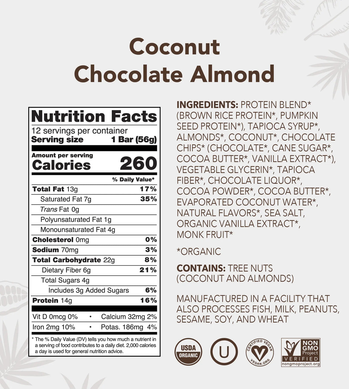 Coconut Chocolate Almond - Protein Bars