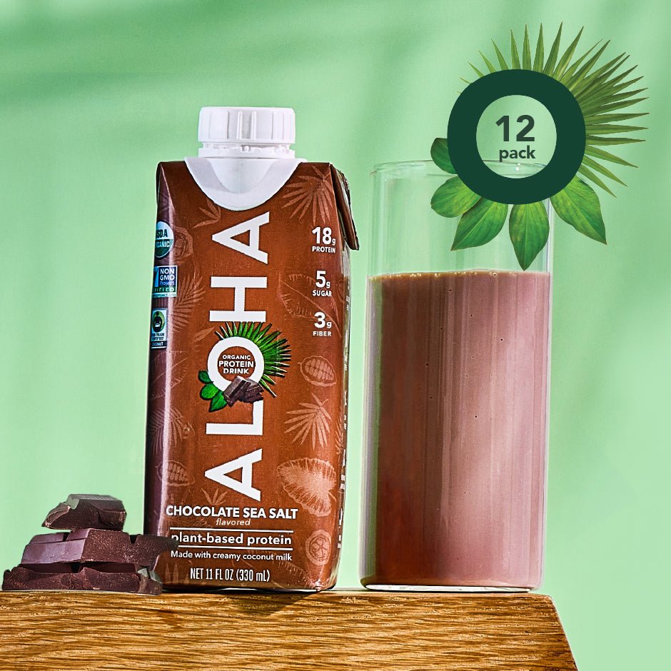 Aloha Organic Plant Protein Shake (12-Pack)