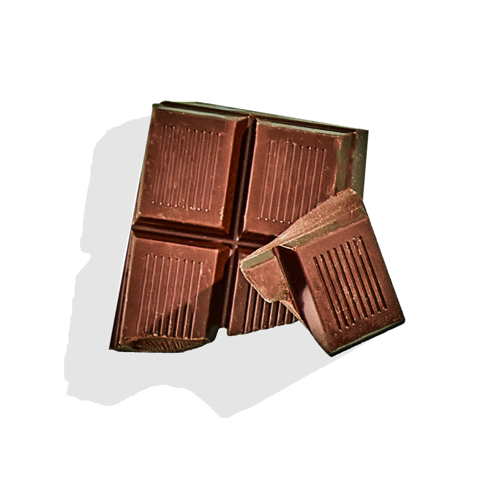 Dark chocolate coating