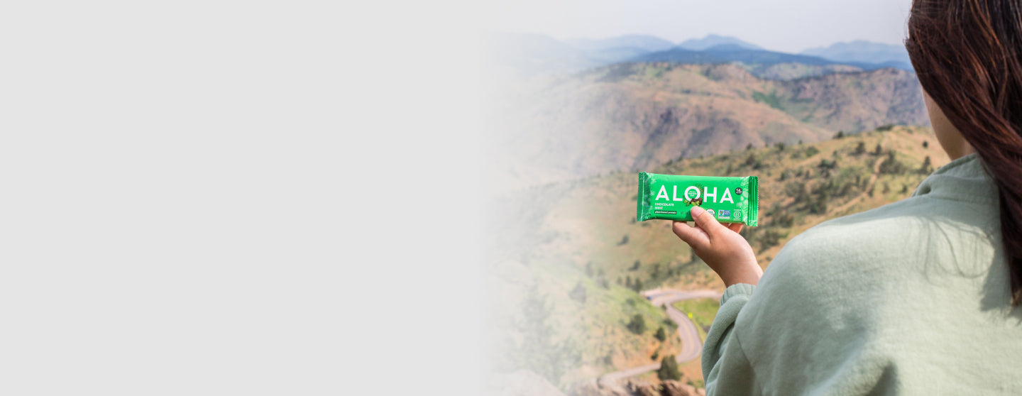 Woman with ALOHA Bar