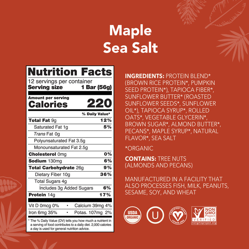 Maple Sea Salt Protein Bar