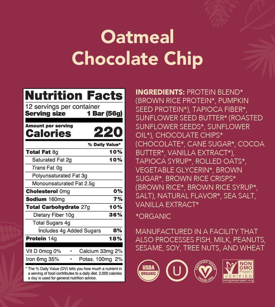 Oatmeal Chocolate Protein Bar - Promo