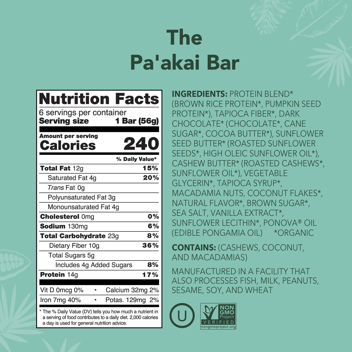The Pa'akai Bar - Protein Bars