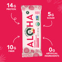 Raspberry protein bar