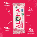 Raspberry protein bar