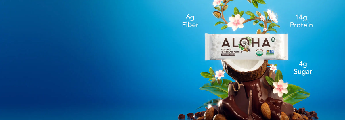 Alloha Label Welcome to ALOHA. The Better Plant-Based Protein Brand.