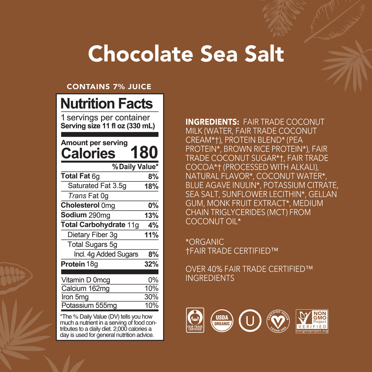 Chocolate Sea Salt - Protein Drinks (Out of Stock)