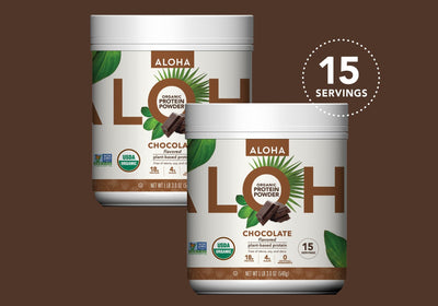 Two Canisters of Chocolate Protein Powder