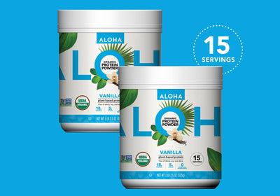 Two Canisters of Vanilla Protein Powder