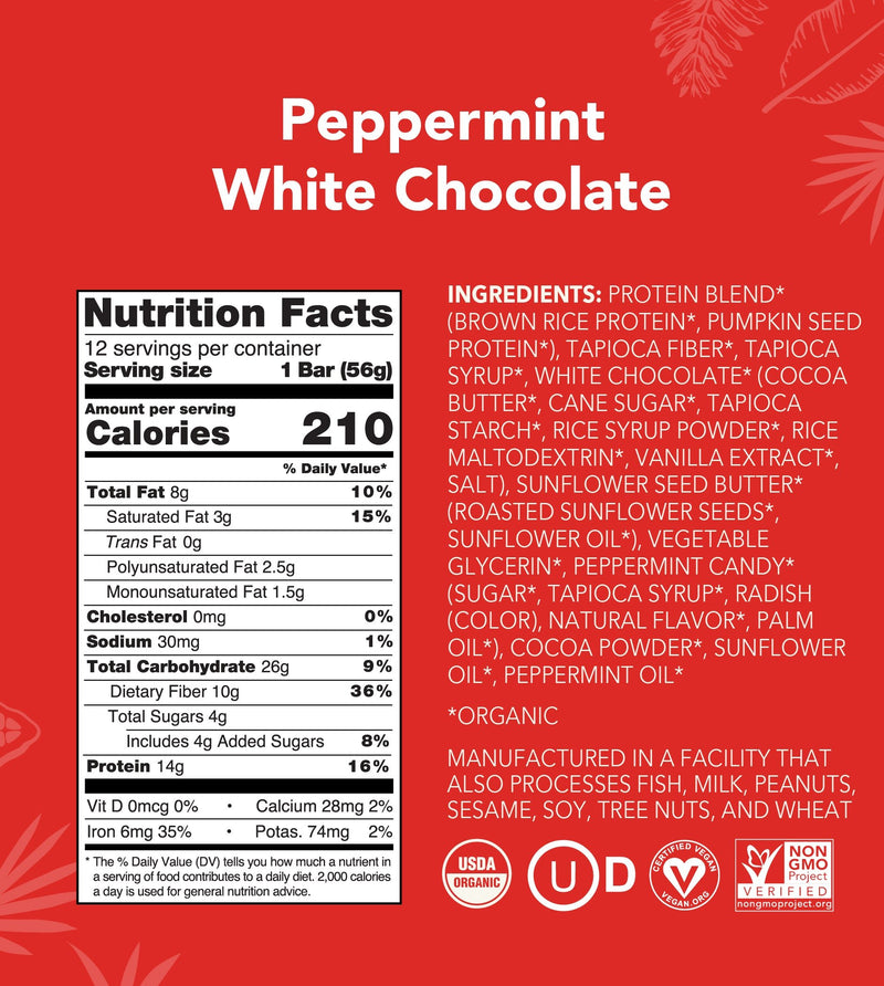 Peppermint Protein Bar nutrition