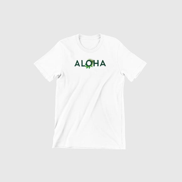 ALOHA Logo White Tee