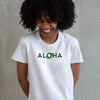 ALOHA Logo White Tee