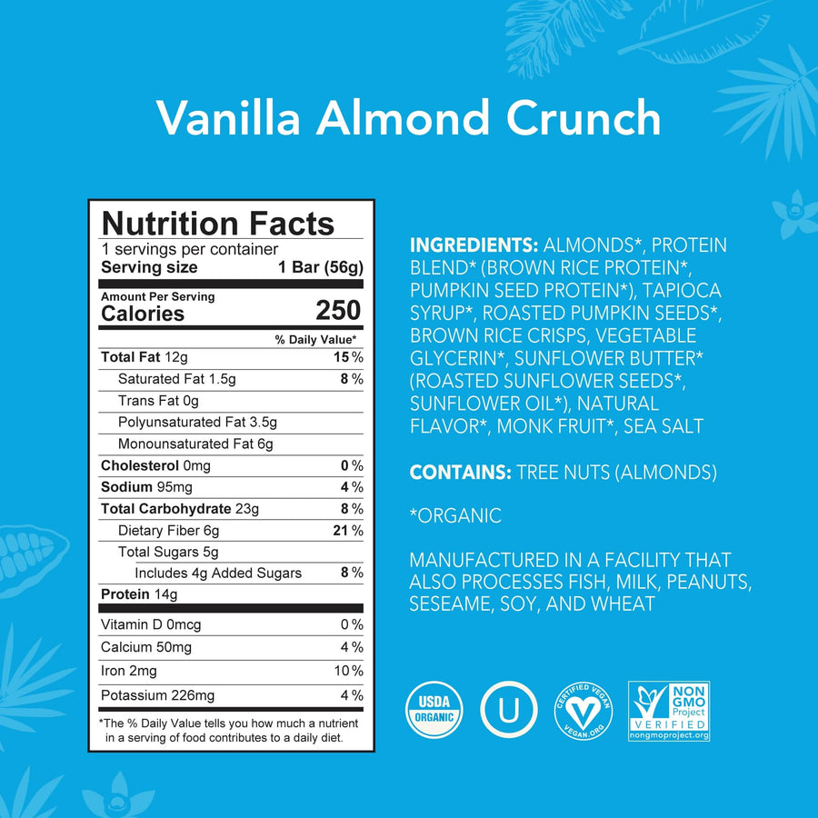 Vanilla Almond Crunch Protein Bar - A&S Discount