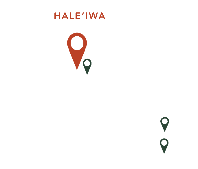 haleiwa on a map